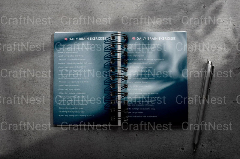 Brain Training Prompts Book for Cognitive Enhancement - CraftNest - Digital Crafting and Art