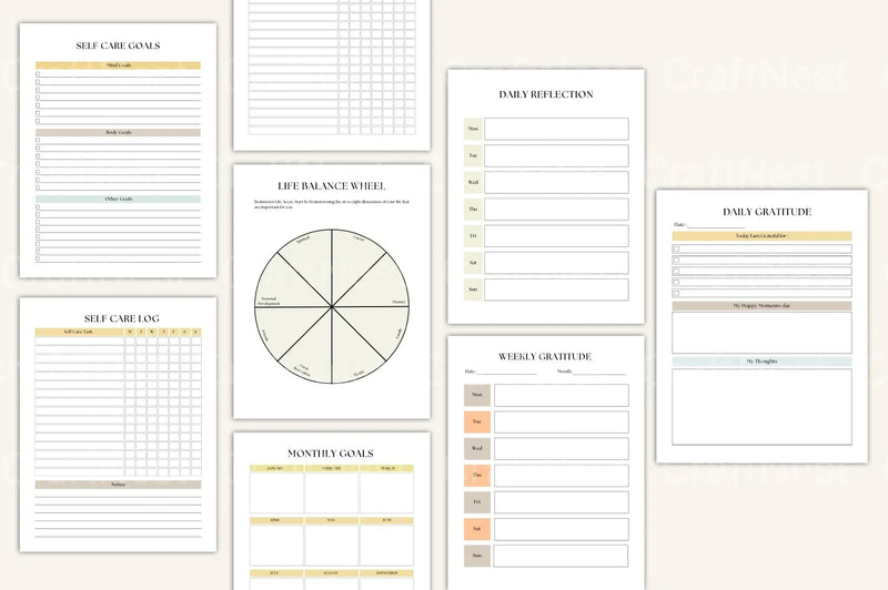 Life Goals Vision Board Workbook - CraftNest - Digital Crafting and Art