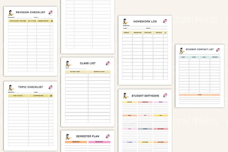 Ultimate Student Life Planner - CraftNest - Digital Crafting and Art