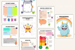 My Worry Monster Workbook: A Fun Guide for Kids - CraftNest - Digital Crafting and Art