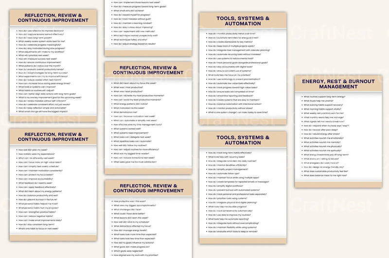 Effective Time Management Prompt Book - CraftNest - Digital Crafting and Art