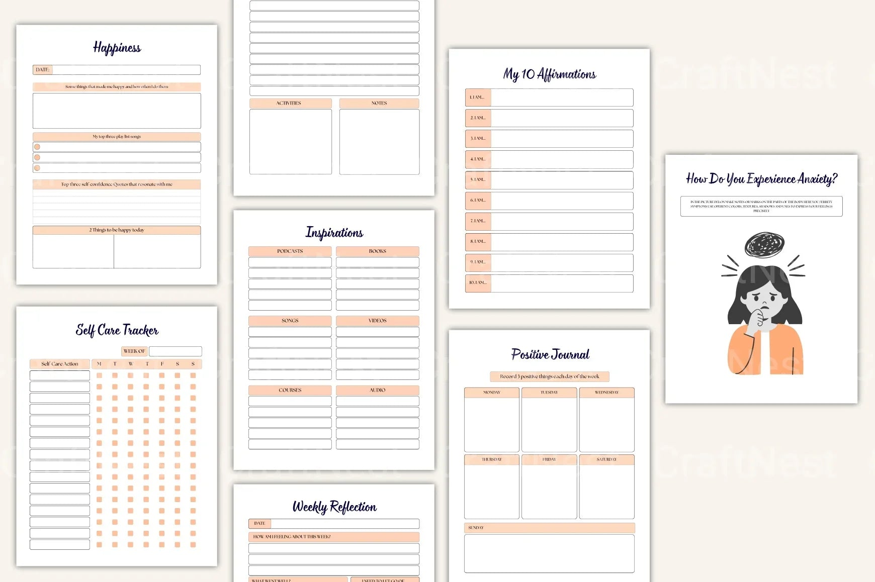 Burnout Healing Workbook for Stress Relief - CraftNest - Digital Crafting and Art