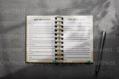 Goal Setting Prompts Book for Personal Growth - CraftNest - Digital Crafting and Art