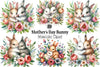 Mother's Day Bunny Clipart Bundle