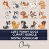 Cute Dogs Clipart Bundle
