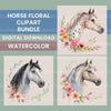 Horse Heads Clipart Bundle