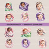 Baby Girls Clipart Bundle