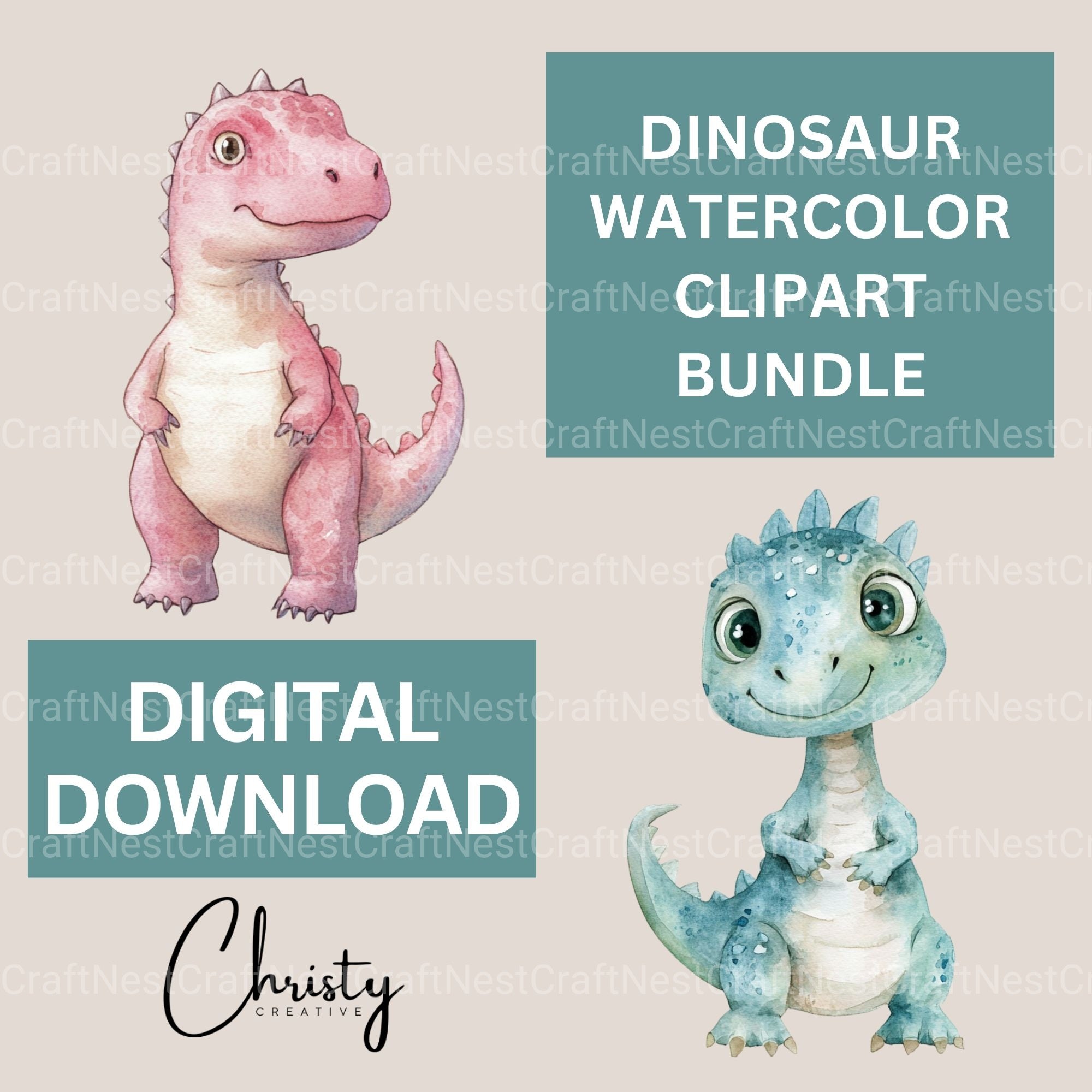 Dinosaurs Clipart Bundle 3