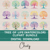 Tree Of Life Clipart Bundle