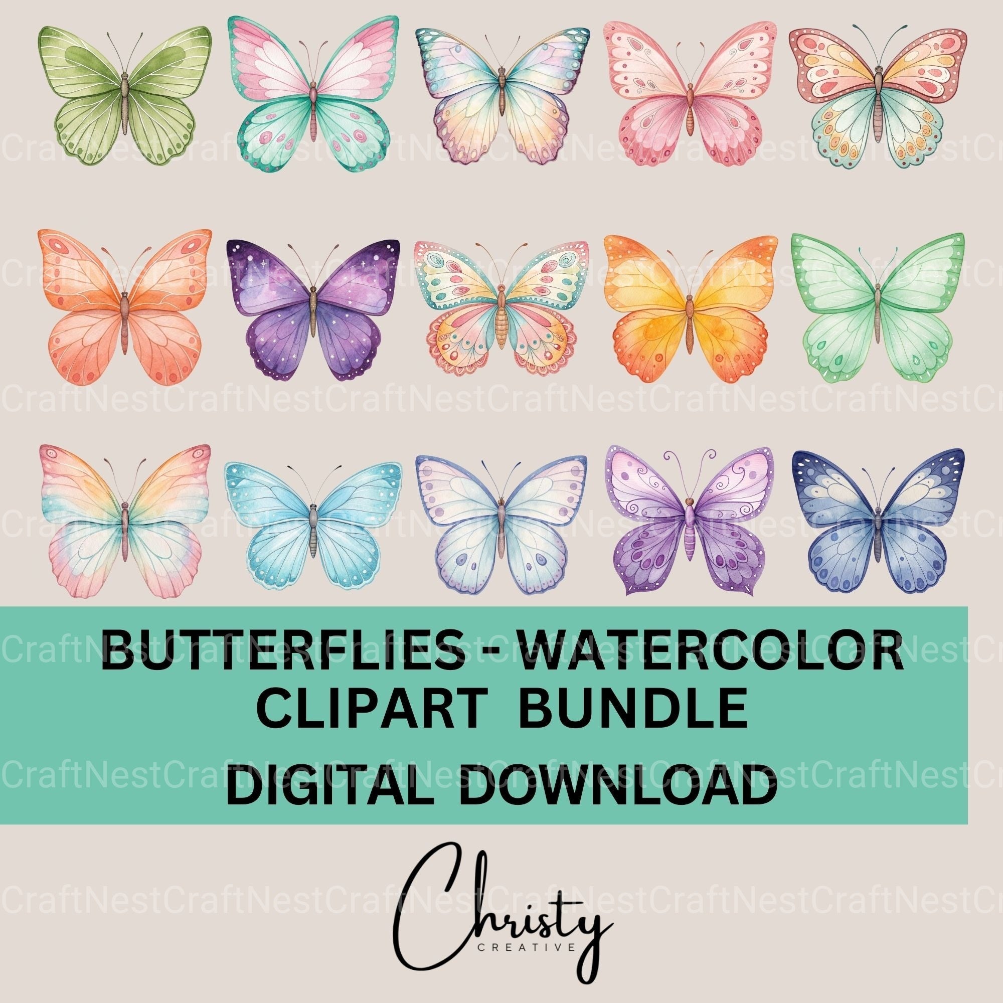 Butterflies Clipart Bundle 5