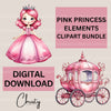 Pink Princess Clipart Bundle