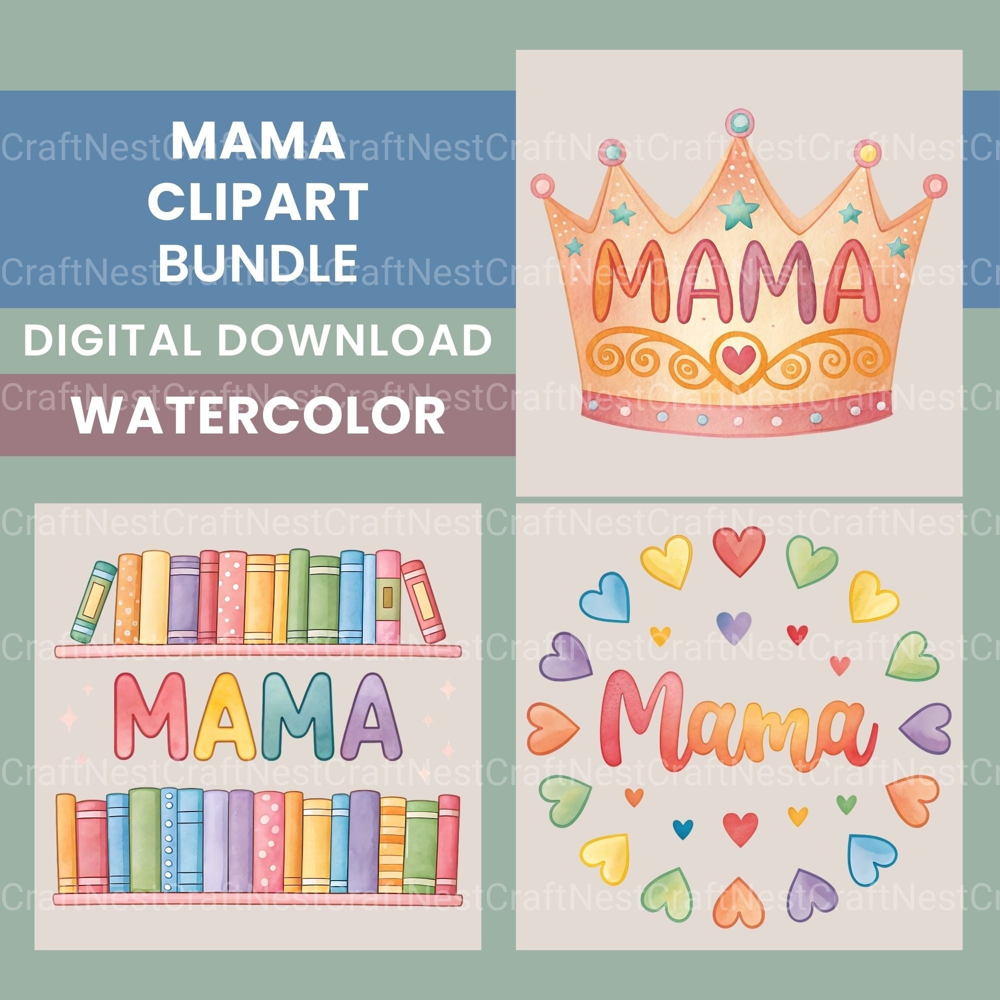 Mama Clipart Bundle