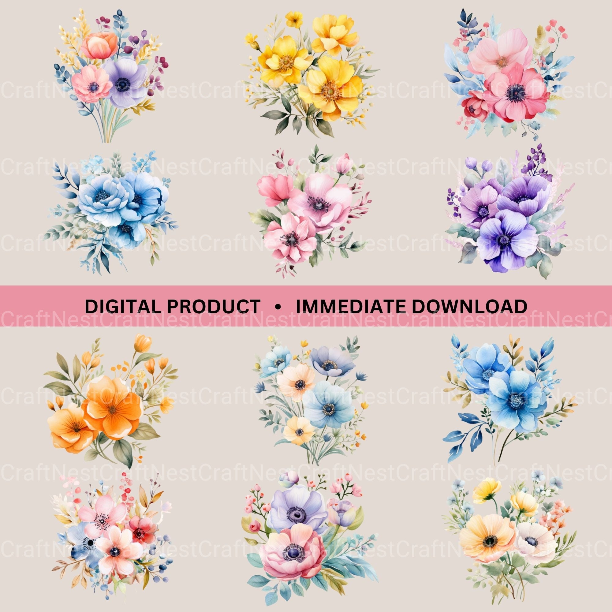 Flowers Clipart Bundle 30