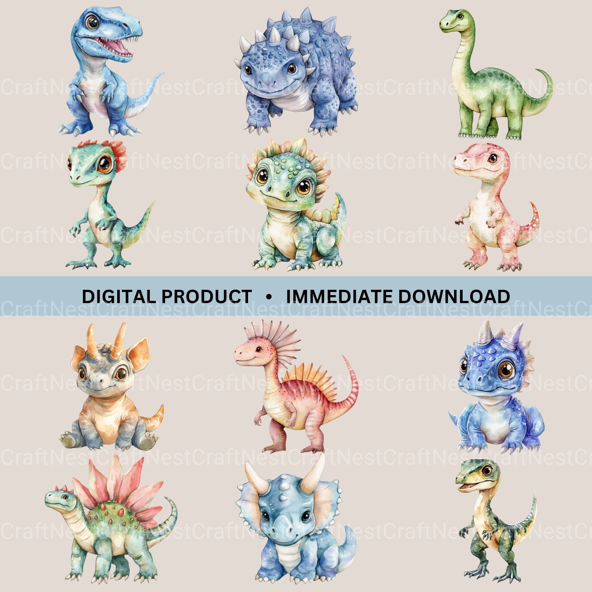 Dinosaurs Clipart Bundle 2