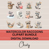 Raccoons 1 Clipart Bundle