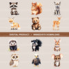 Woodland Animals 1 Clipart Bundle 3