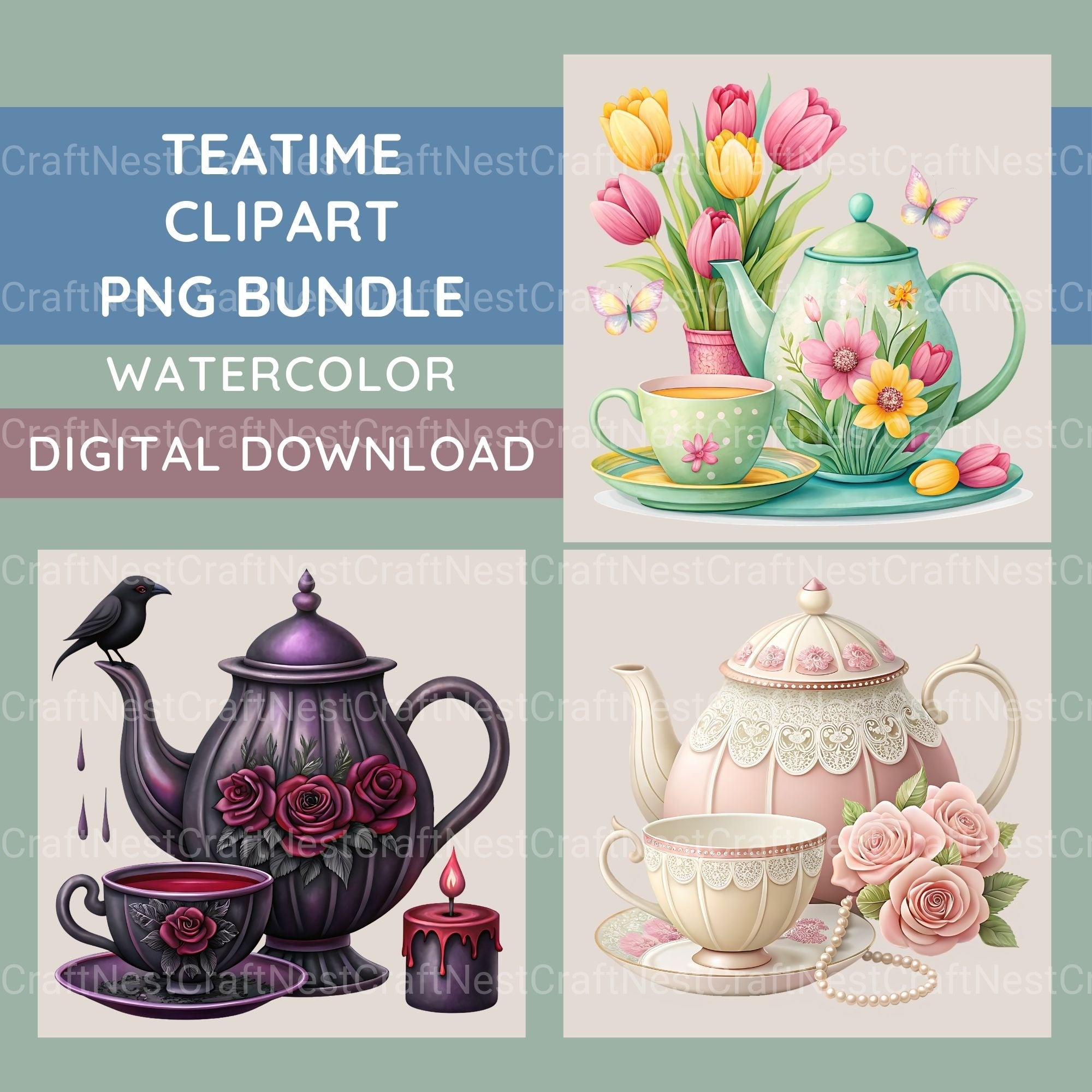 Teatime Clipart Bundle