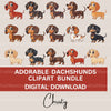 Dachshunds Clipart Bundle