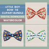 Boy Bow Ties Clipart Bundle