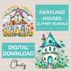 Fairyland Houses Clipart Bundle