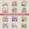 Whimsical Books Clipart Bundle
