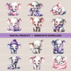 Baby Elephant Clipart Bundle
