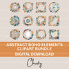 Abstract Boho Clipart Bundle