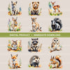 Cute Woodland Animals Clipart Bundle 2