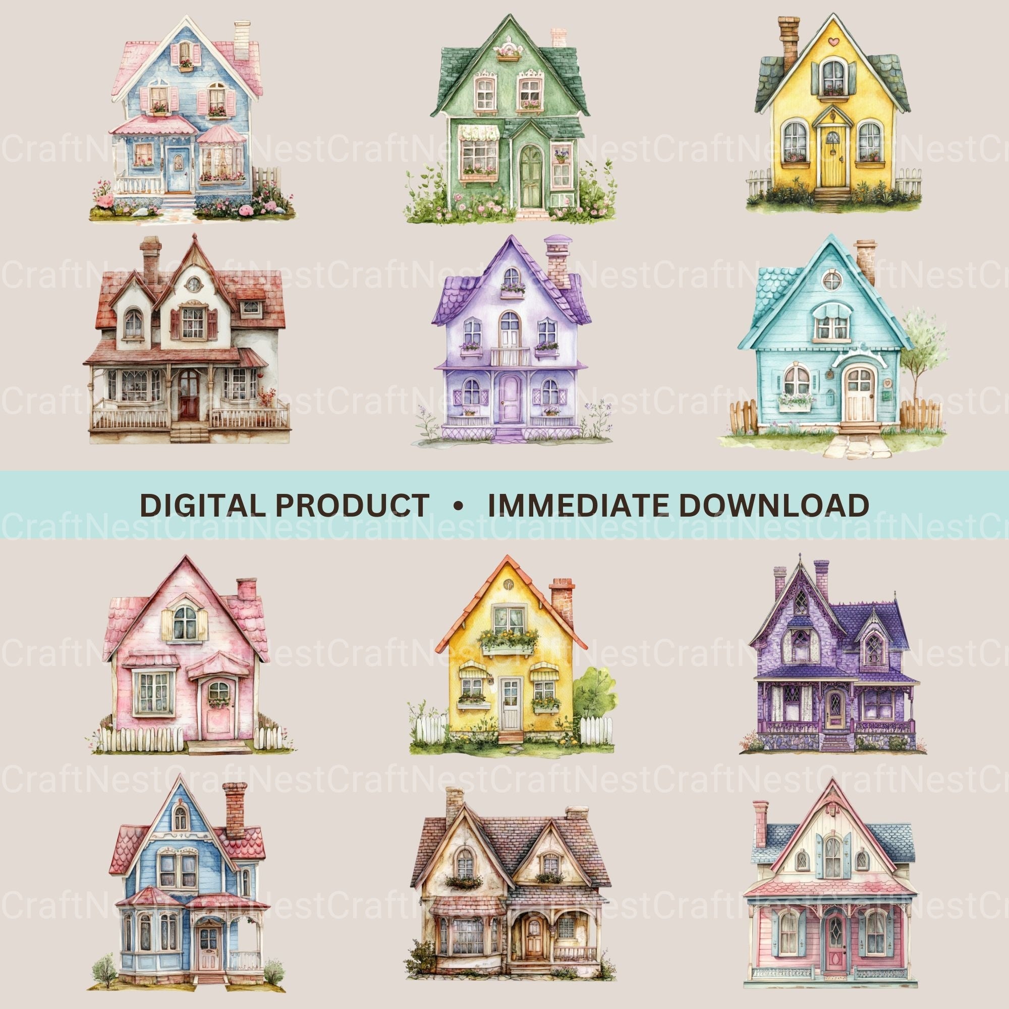 Houses Clipart Bundle 2