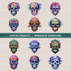 Skulls Ornamental Clipart Bundle