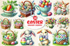 Easter Gingham Ceramic Clipart Bundle
