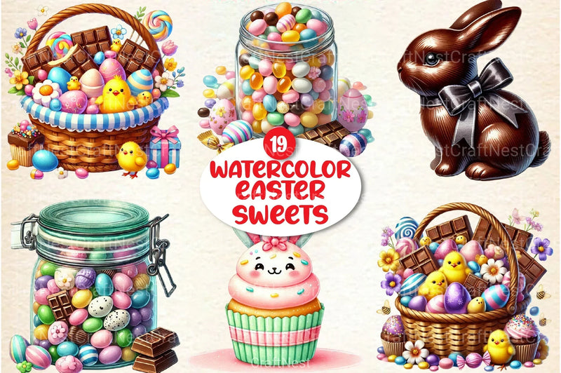 Easter Sweets Clipart Bundle 8 - CraftNest - Digital Crafting and Art
