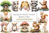 Forest Spring Woodland Animals Clipart Bundle