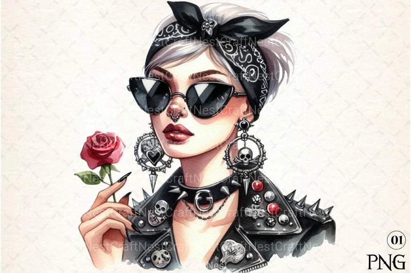 Messy Bun Bandana Mom Life Clipart Bundle 3 - CraftNest - Digital Crafting and Art