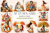 Autumn Girl Clipart Bundle