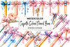Coquette School Pencil Bow Clipart Bundle