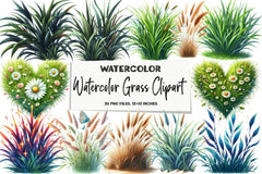 Grass Clipart Bundle - CraftNest - Digital Crafting and Art