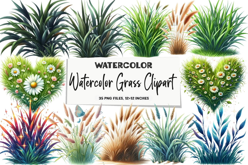 Grass Clipart Bundle - CraftNest - Digital Crafting and Art
