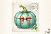 Pumpkin Postage Stamp Clipart Bundle