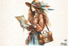 Tribal Boho Girl Clipart Bundle