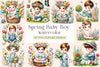 Cute Spring Baby Boy Flowers Clipart Bundle