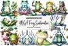 Yoga Frog Clipart Bundle