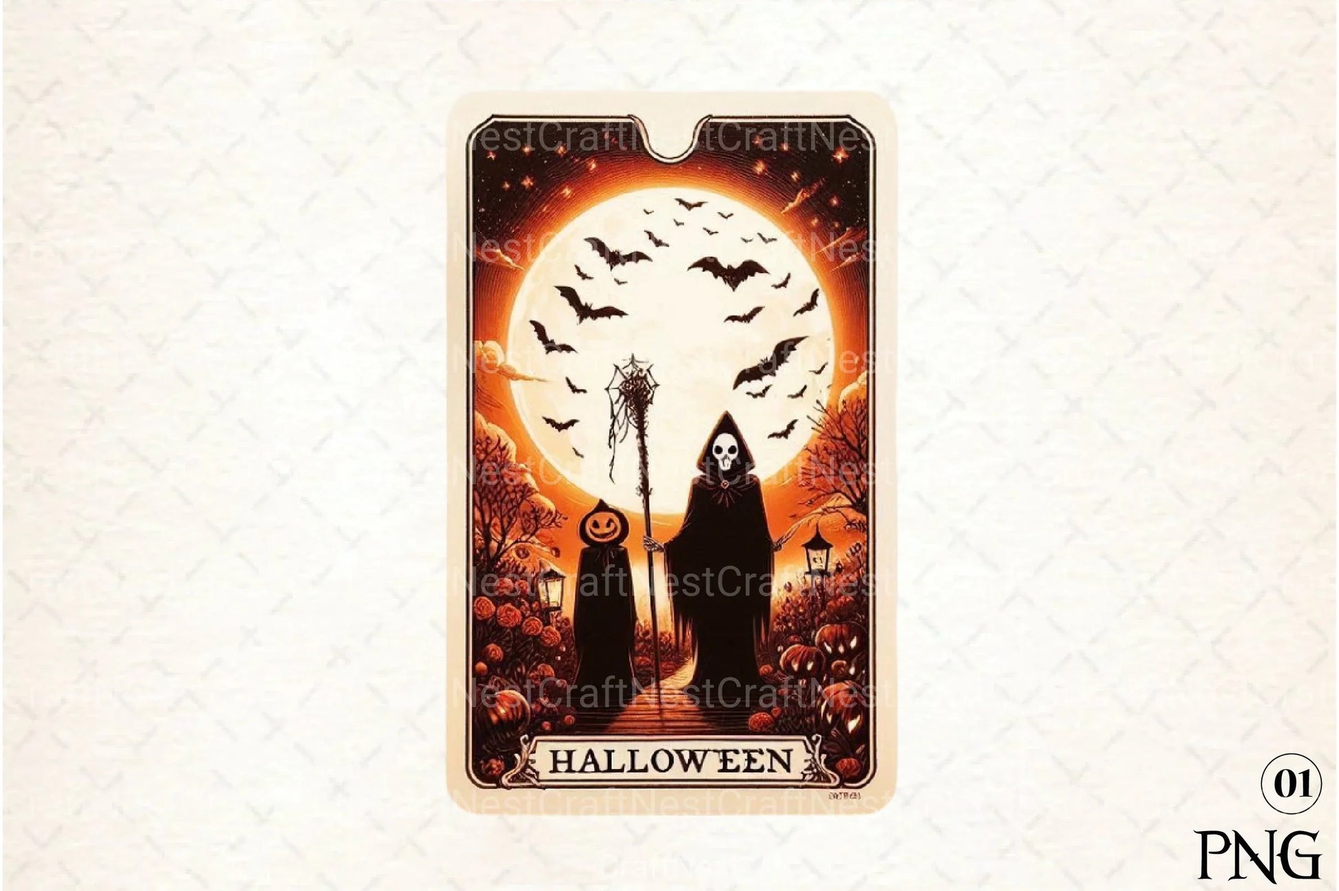 Halloween Tarot Card Clipart Bundle 26 - CraftNest - Digital Crafting and Art