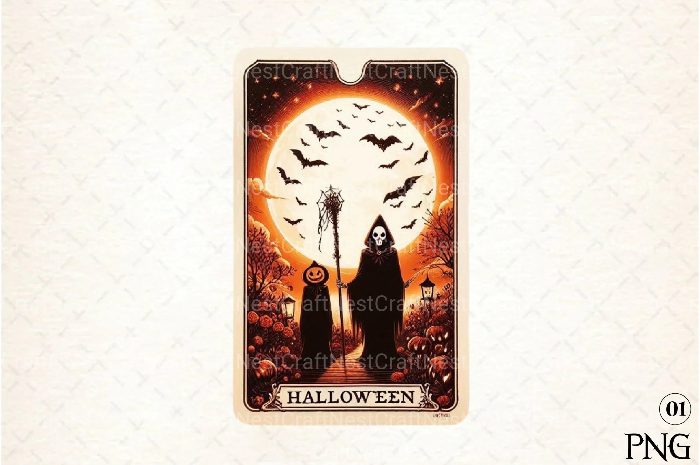Halloween Tarot Card Clipart Bundle 26 - CraftNest - Digital Crafting and Art