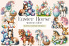 Easter Horse Clipart Bundle