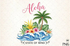 Summer Aloha Beach Boho Floral Clipart Bundle - CraftNest - Digital Crafting and Art