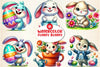 Funny Bunny Clipart Bundle
