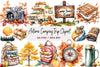 Autumn Camping Trip Clipart Bundle
