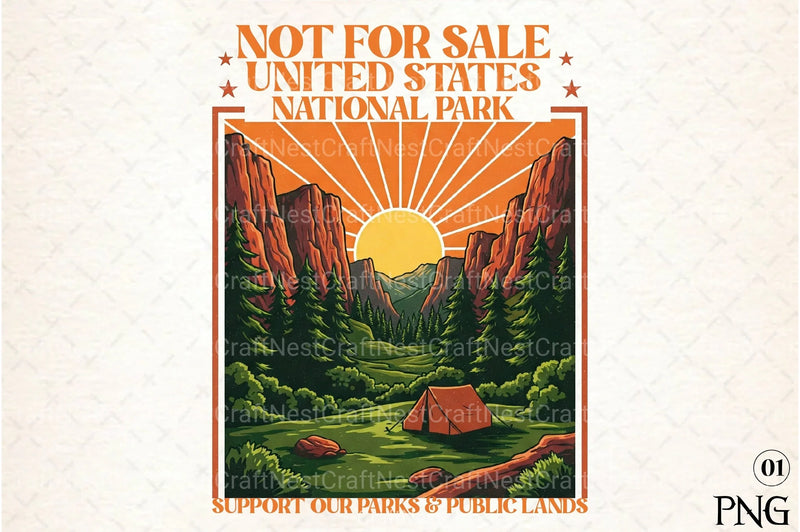 Support Our Parks & Public Lands Clipart Bundle - CraftNest - Digital Crafting and Art