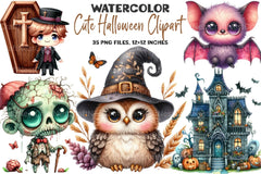 Cute Halloween Clipart Bundle09 - CraftNest - Digital Crafting and Art